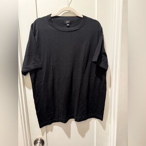 J. Crew Black Short Sleeve Silk blend Tee